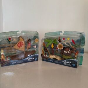 Disney Moana Maui's Kakamoa Adventure & Adventure Canoe sets (2)